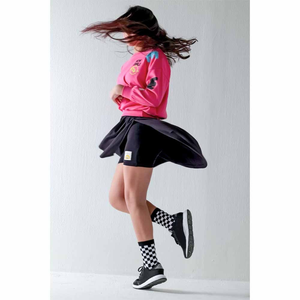 Aiko - 2pc-Set - Girls Sweat Top & Skort - Pink