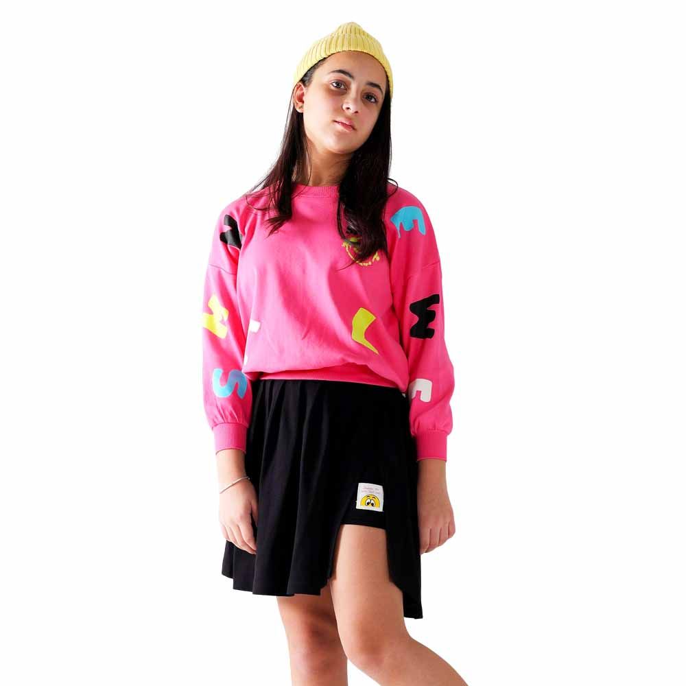 Aiko - 2pc-Set - Girls Sweat Top & Skort - Pink