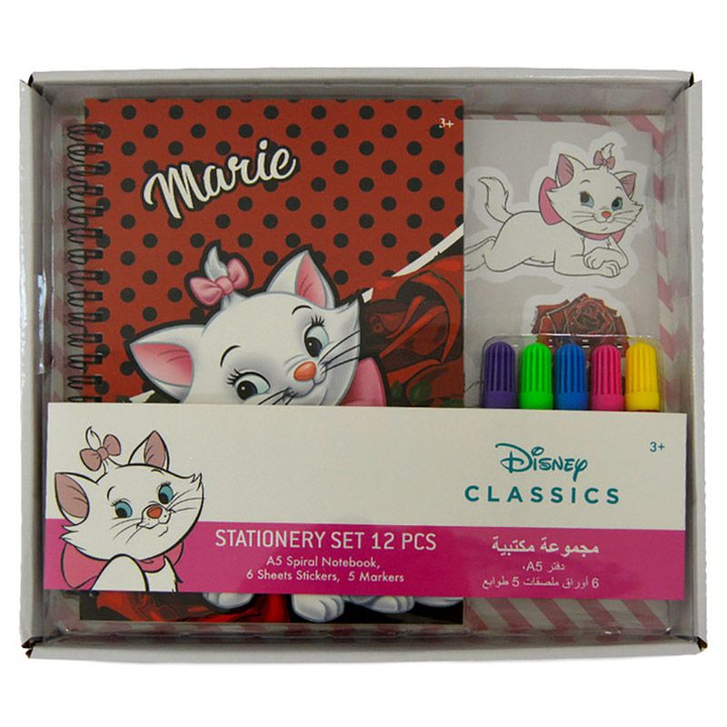 Disney - Marie Stationery Set 12pc-Set - Red