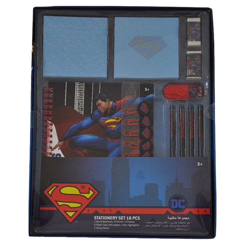 Warner Bros. - Superman Stationery Set 16pc-Set - Blue