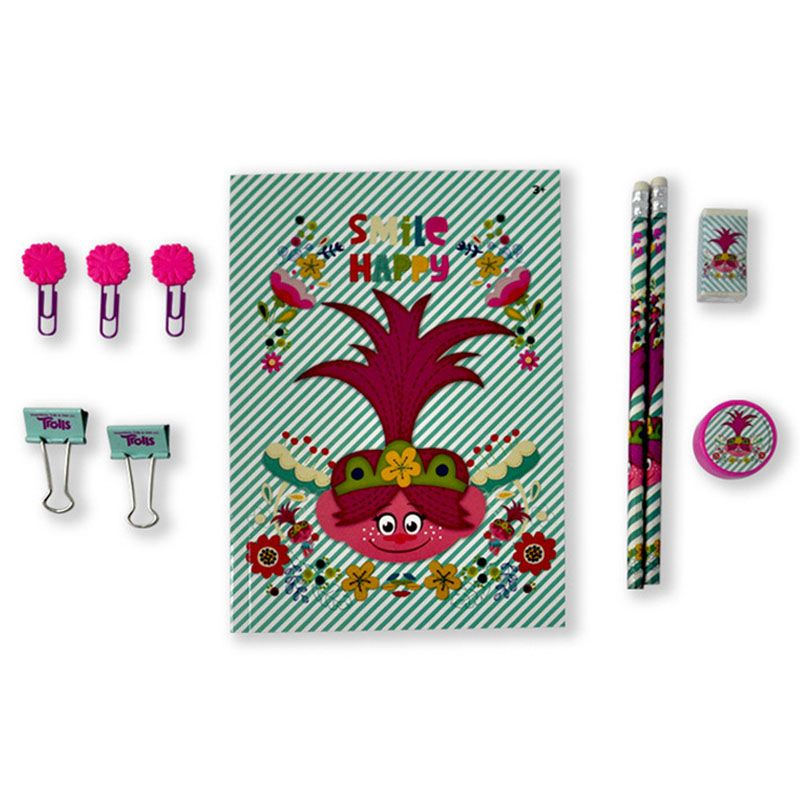 Trolls Stationery Set 10pc-Set - Blue