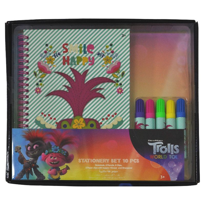 Trolls Stationery Set 12pc-Set - Green