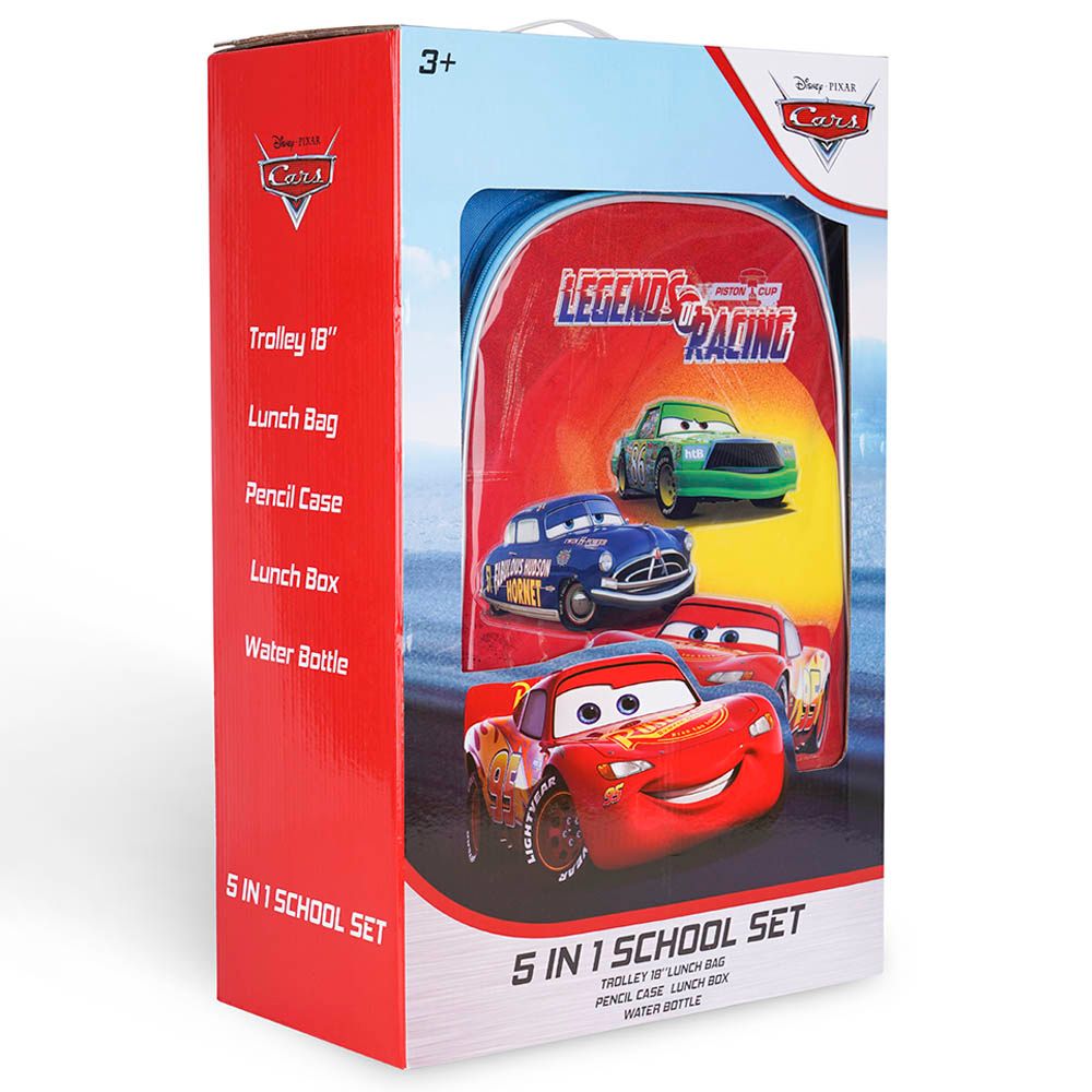 Disney - 5-In-1 Cars Legends Of Racing Trolley Box Set - 18-Inch