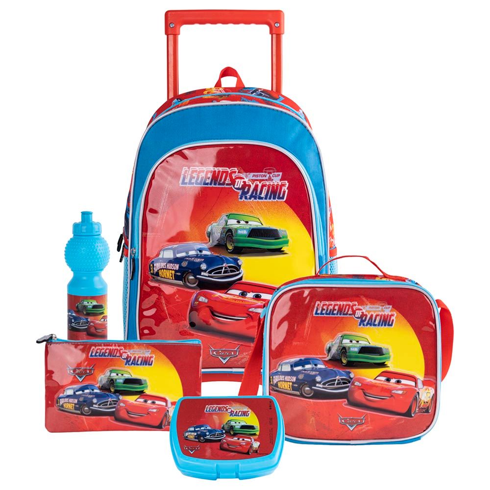 Disney - 5-In-1 Cars Legends Of Racing Trolley Box Set - 18-Inch