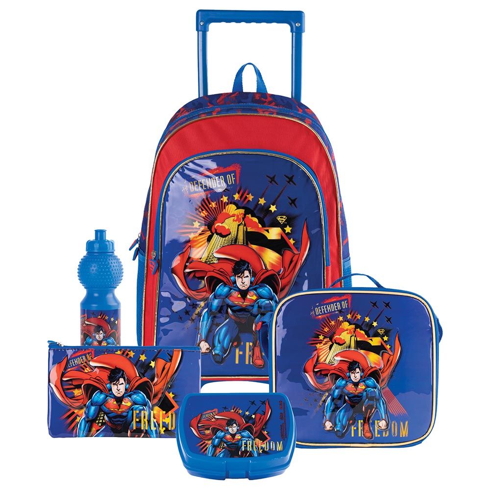 Warner Bros - 5-In-1 Superman Defender Of Freedom Trolley Box Set - 18-Inch