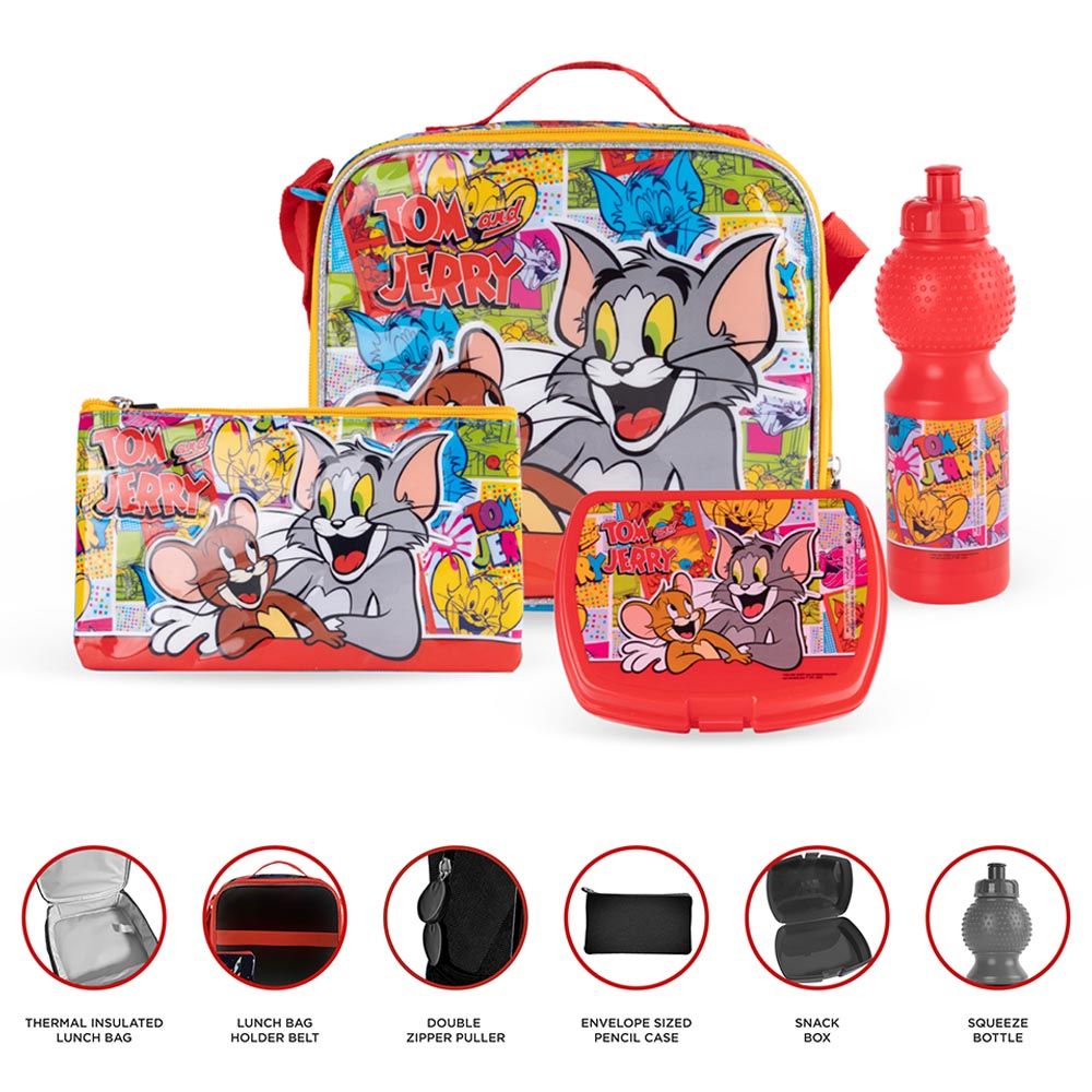 Warner Bros - 5-In-1 Tom & Jerry Pop Art Trolley Box Set - 18-Inch