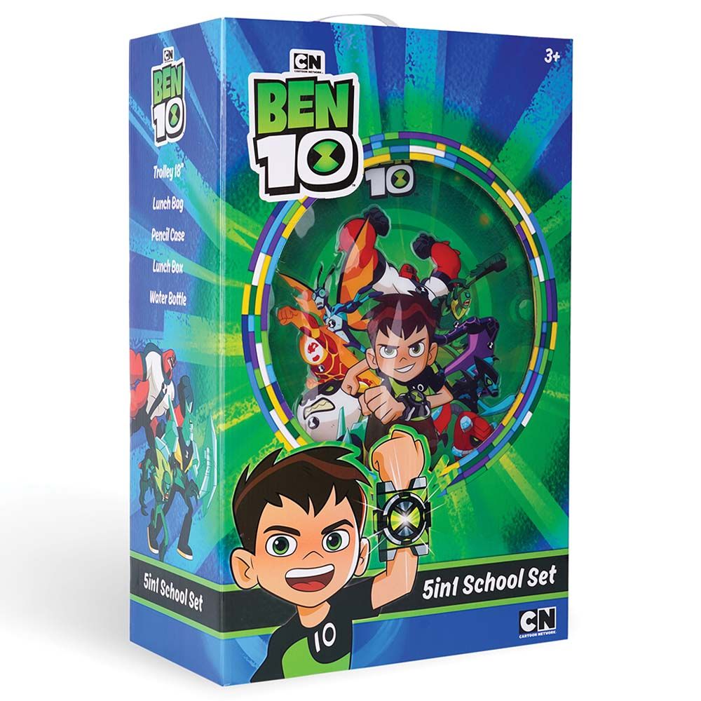 Warner Bros - 5-In-1 Ben10 Omnitrix Trolley Box Set - 18-Inch