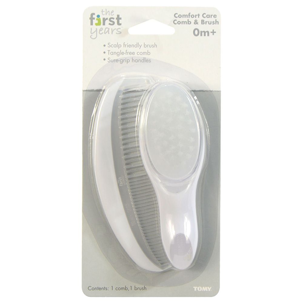 The First Years - Comfort Care Comb & Brush & Baby Grooming Set