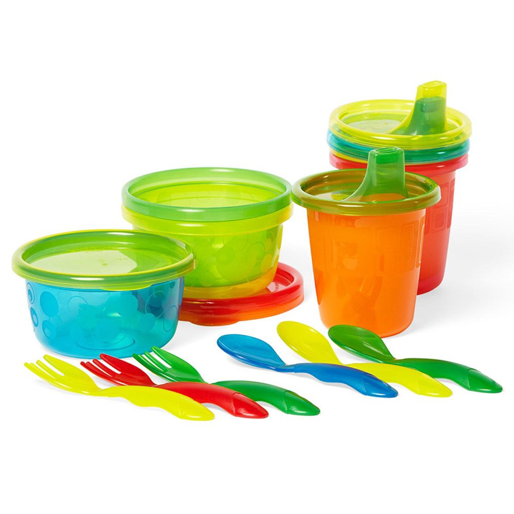 The First Years - Take And Toss Straw Cups & Multi-Pack Feeding Set