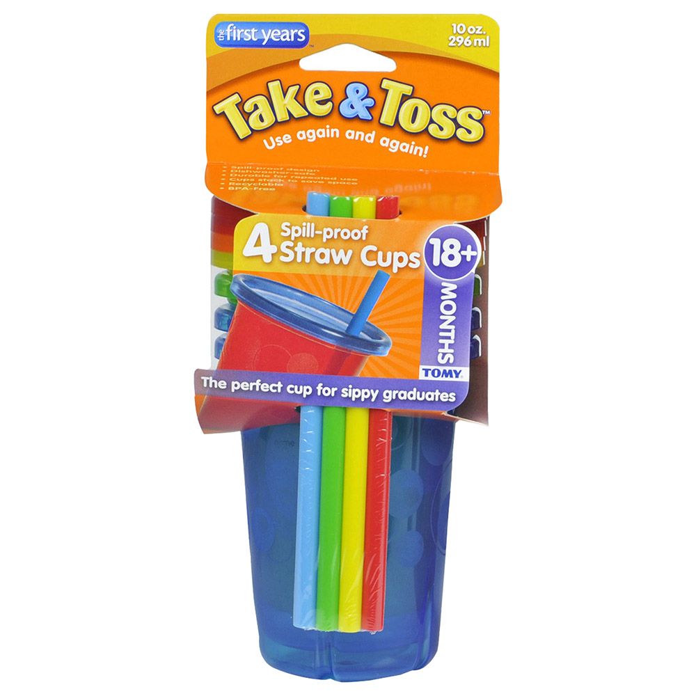 The First Years - Take And Toss Straw Cups & Multi-Pack Feeding Set