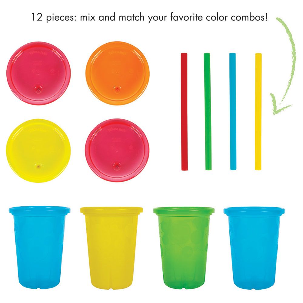 The First Years - Take And Toss Straw Cups & Multi-Pack Feeding Set