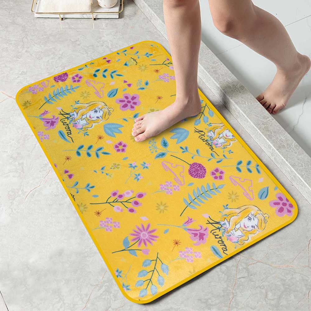 Disney - Princess Bath Mat for Kids - Yellow