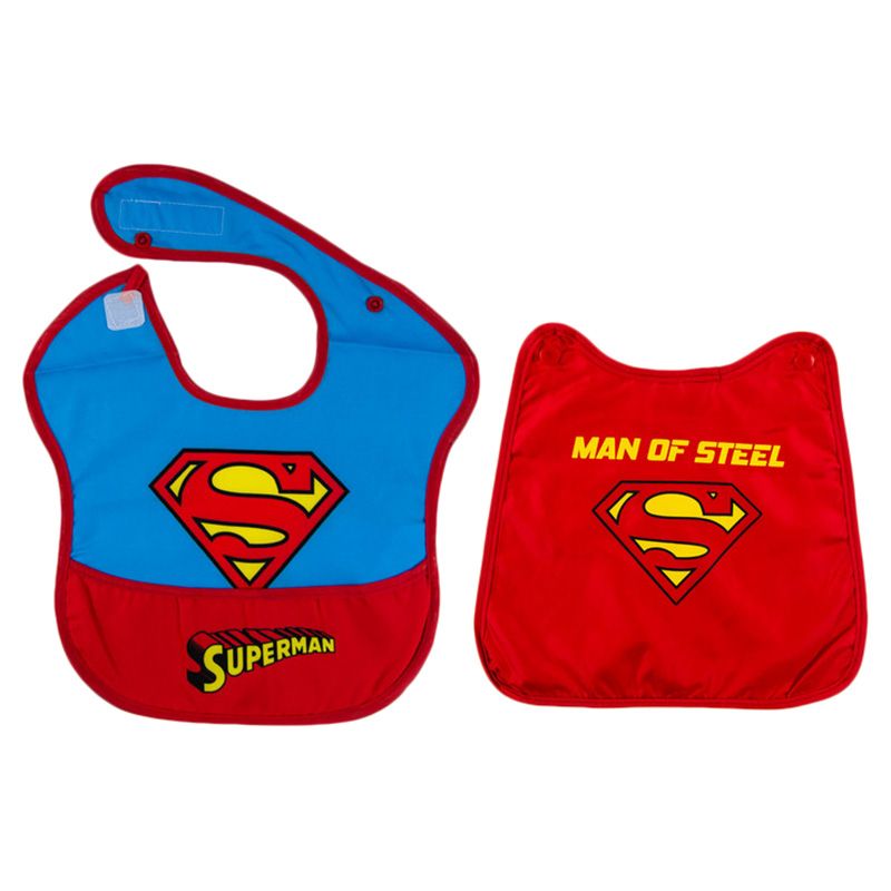 Wb - Superman Baby Bib With Cape