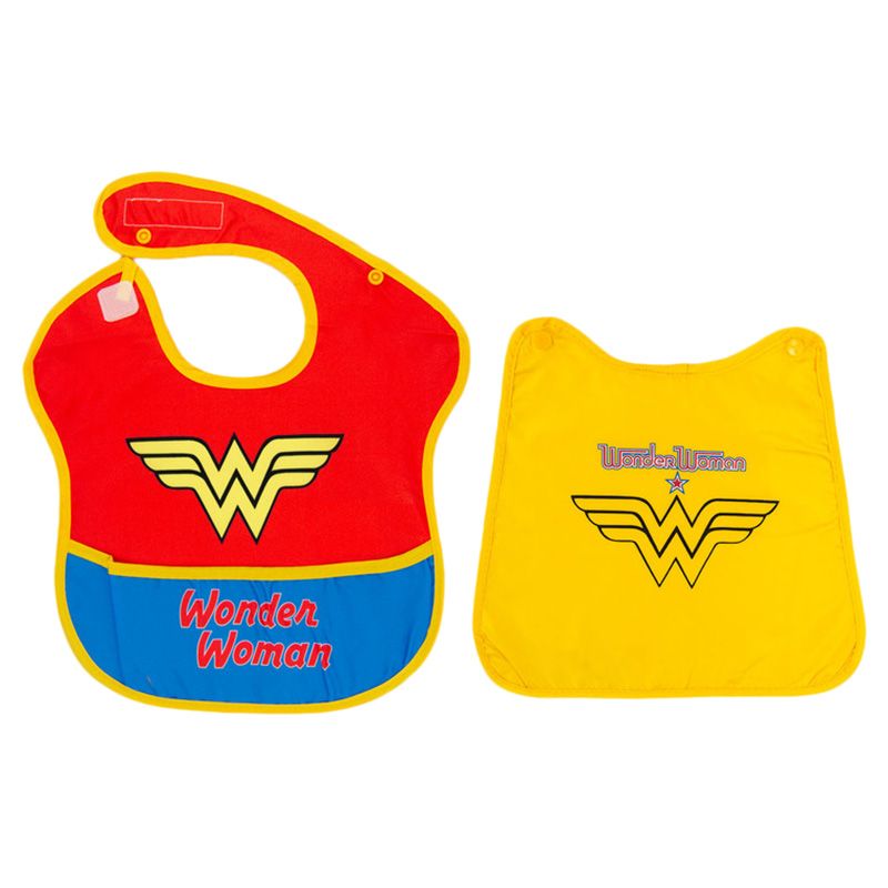 Wb - Wonder Woman Baby Bib With Cape