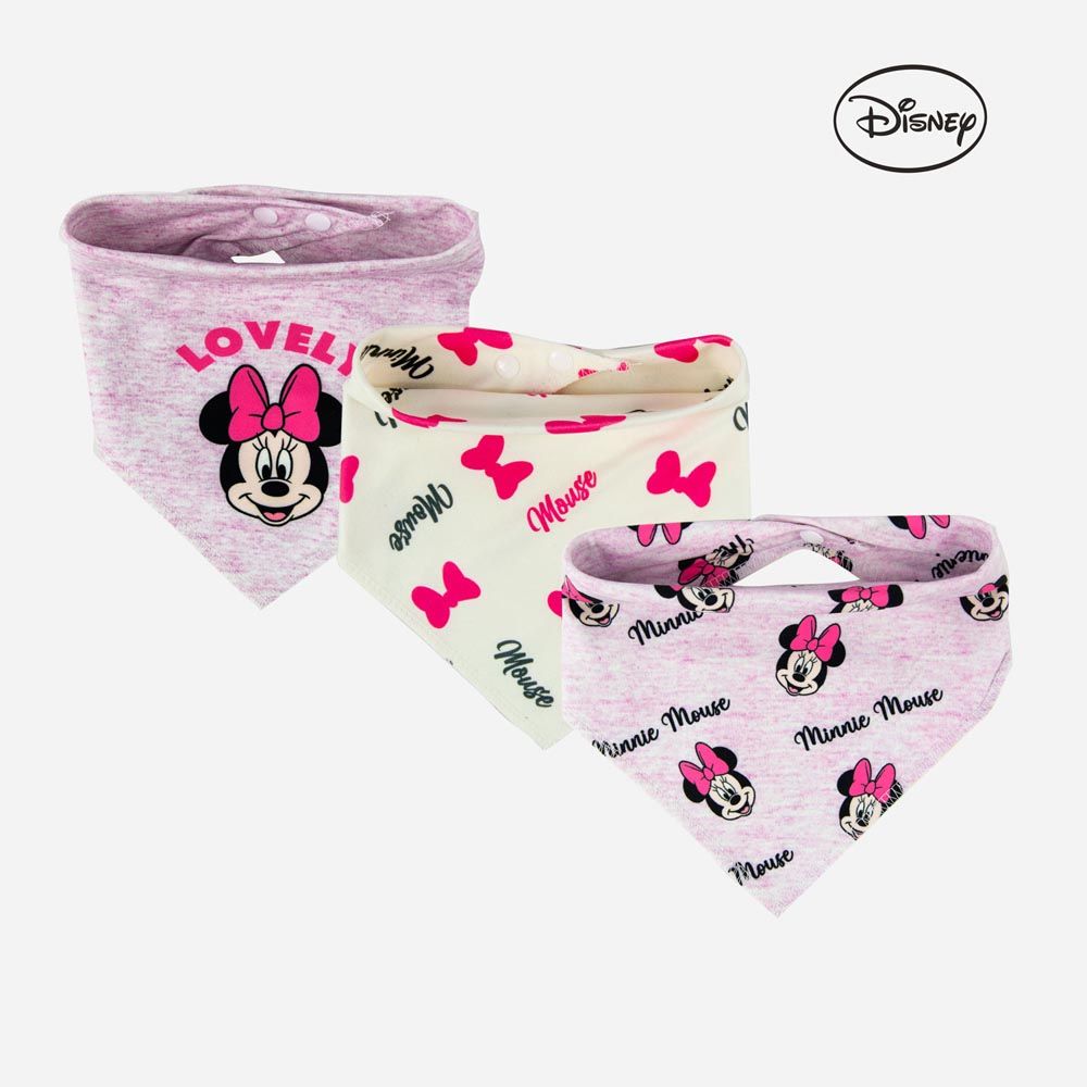 Disney - Minnie Mouse Bandana Baby Bibs Pack Of 3