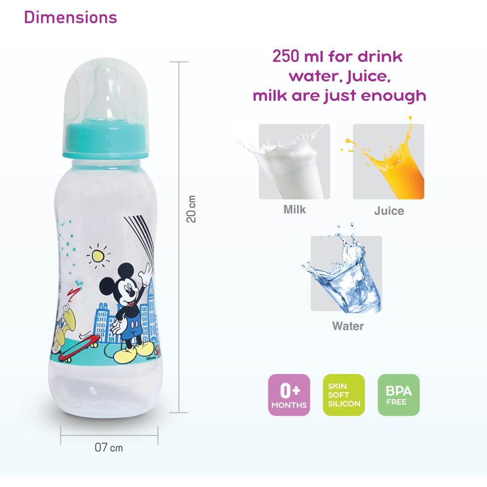 Disney - 9oz Standard Baby Feeding Bottle - Teal