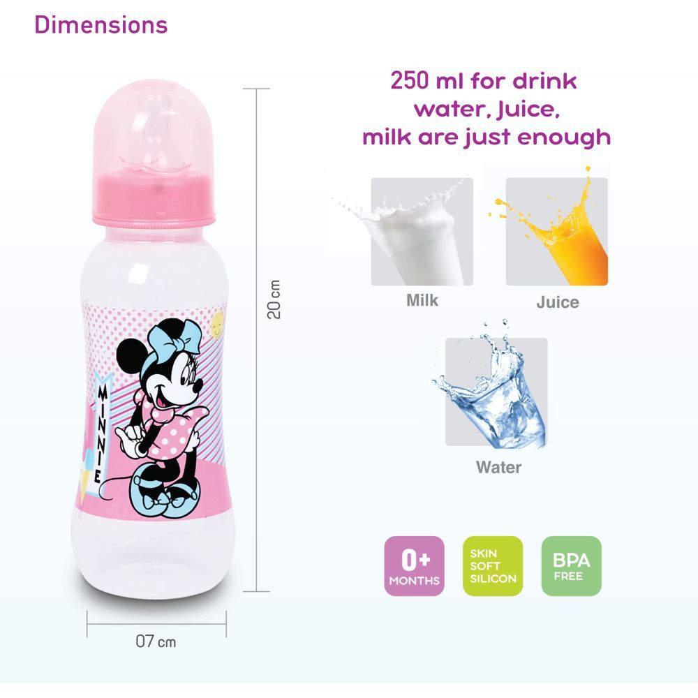 Disney - 9oz Standard Baby Feeding Bottle - Pink