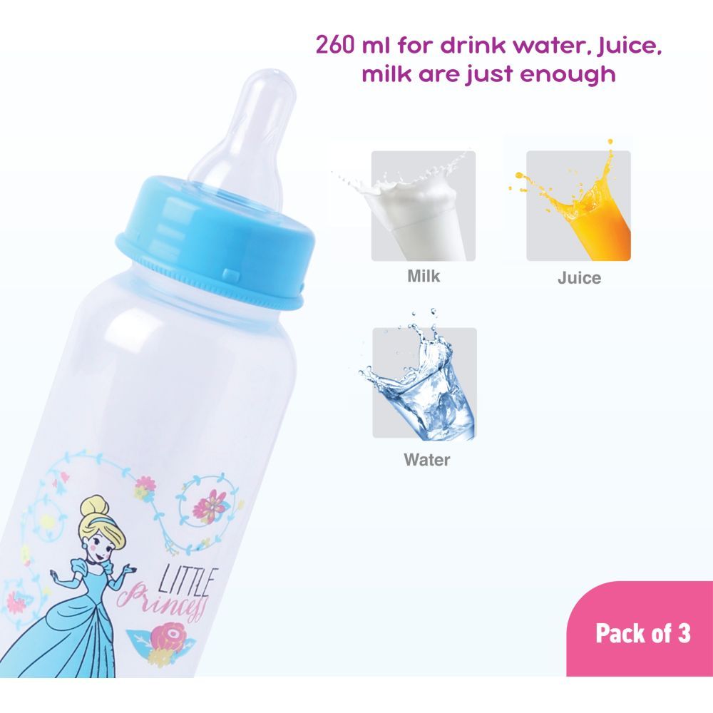 Disney - Princess 9oz Baby Feeding Bottle Pack of 3