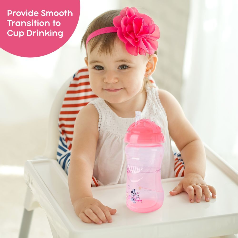 Disney - Baby Straw Cup 360ml - Pink