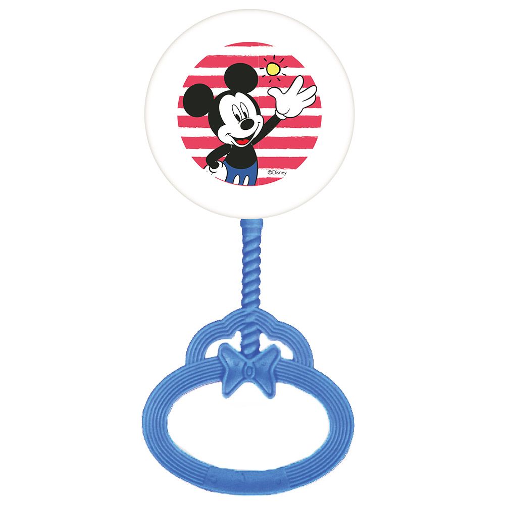 Disney - Mickey Mouse Baby Rattle Toy - Blue