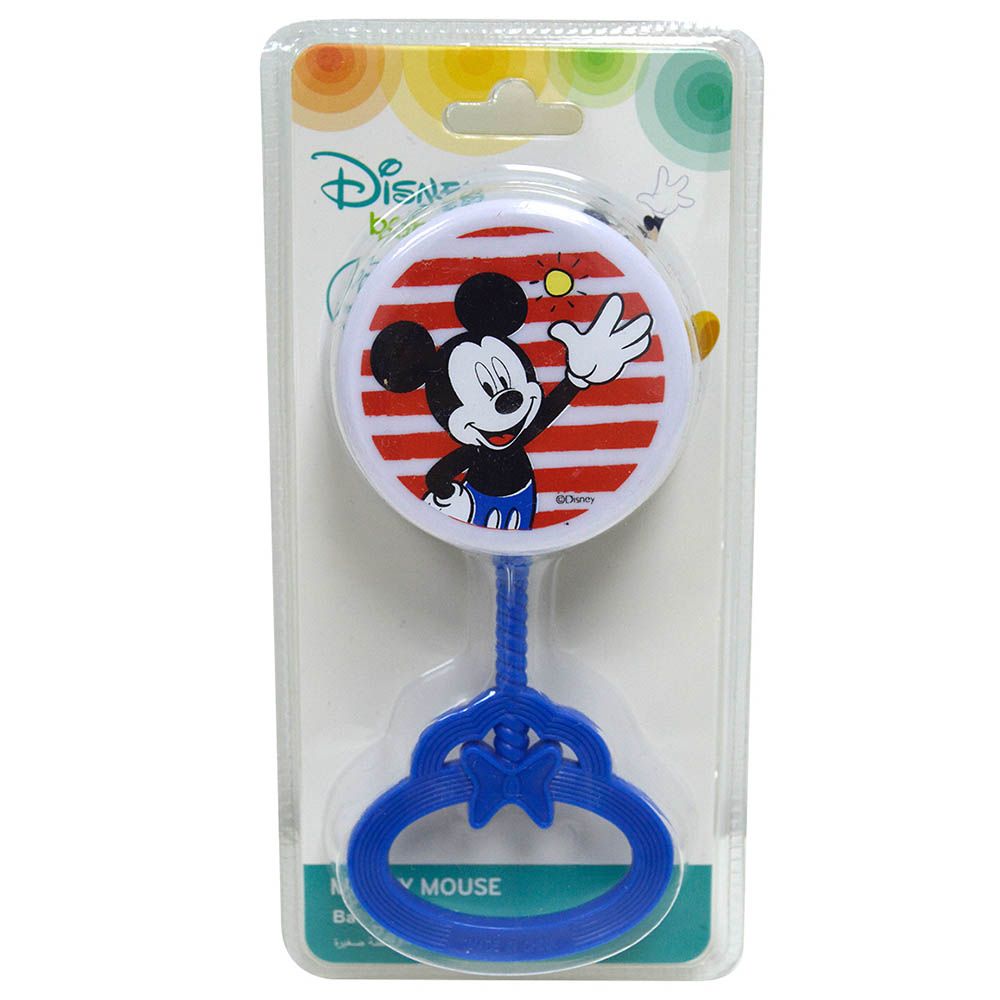 Disney - Mickey Mouse Baby Rattle Toy - Blue