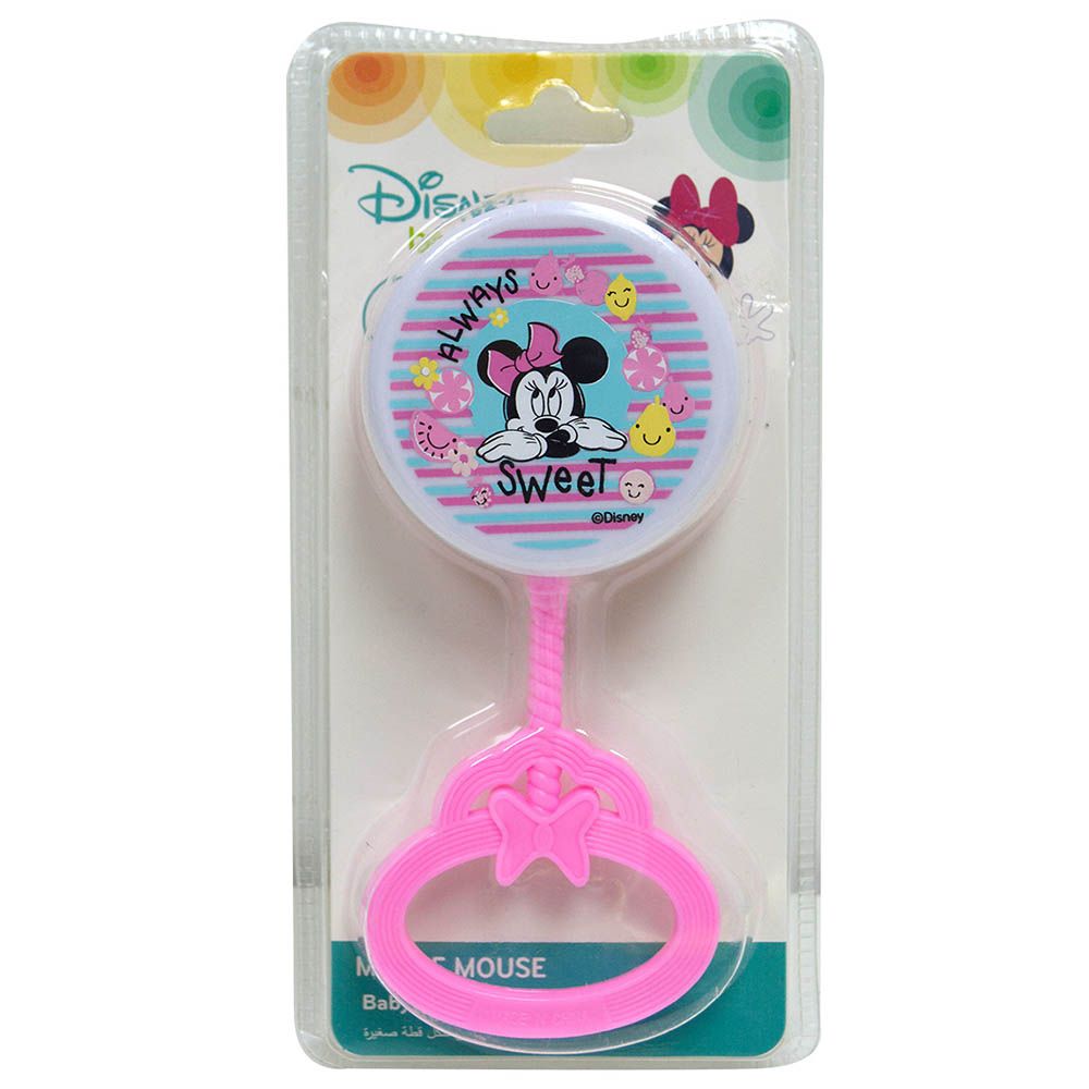 Disney - Minnie Mouse Baby Rattle Toy - Pink