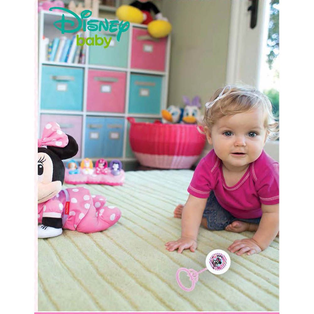 Disney - Minnie Mouse Baby Rattle Toy - Pink