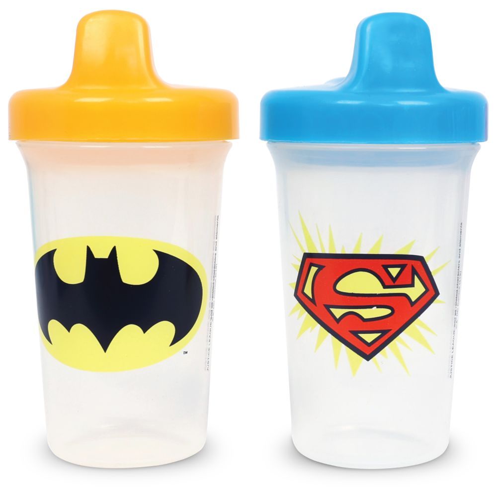 Disney - 300ml Batman & Superman Baby Sippy Cup Pack of 2