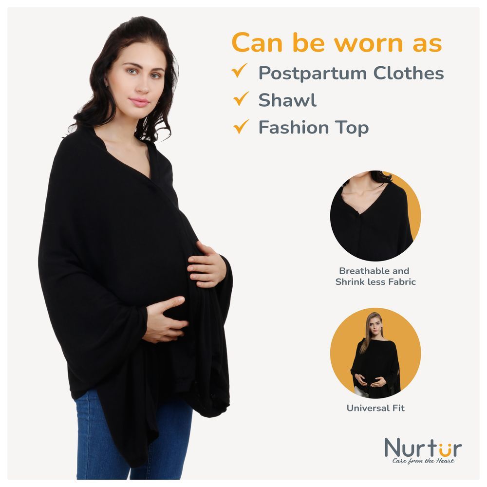 Nurtur - Cotton Nursing Maternity Poncho