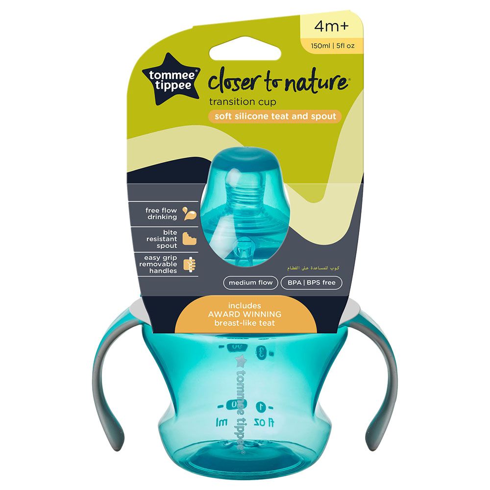 Tommee Tippee - Closer To Nature Bottle To Cup Transition - Blue