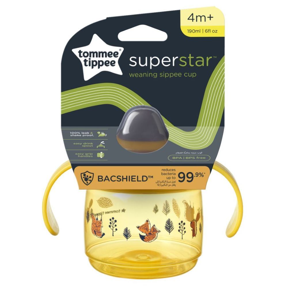 Tommee Tippee - Superstar Sippee Weaning Cup 190ml - Yellow