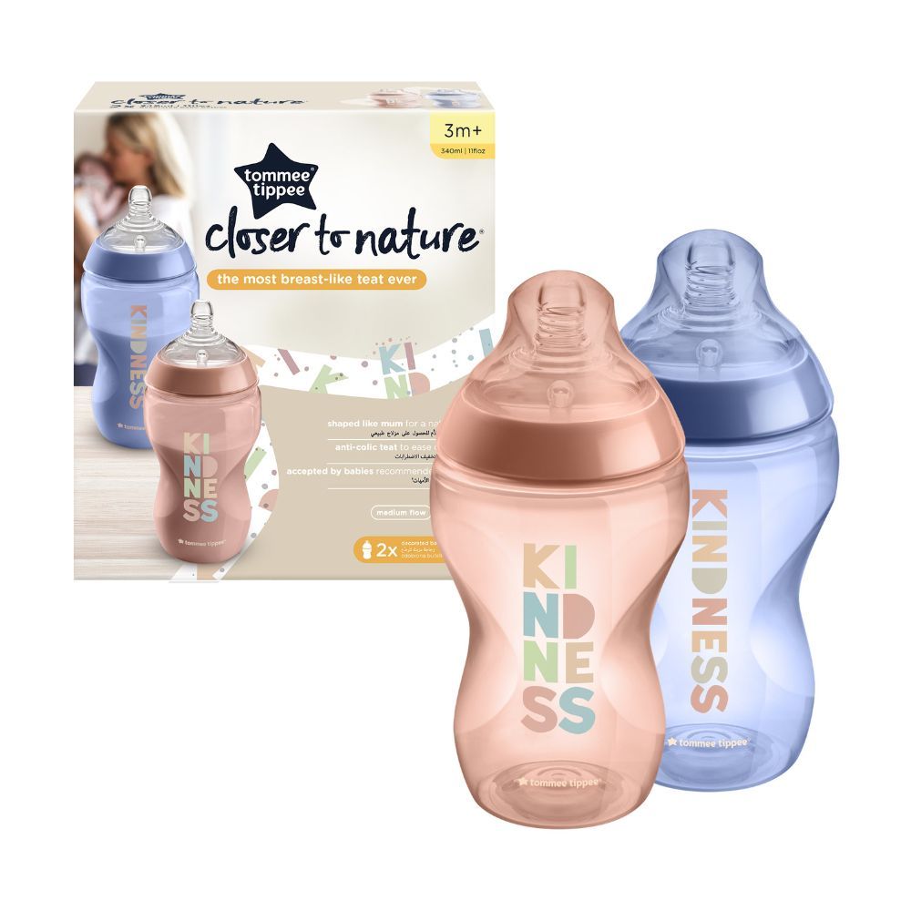 Tommee Tippee Closer to Nature 2x 340ml PP Dec.