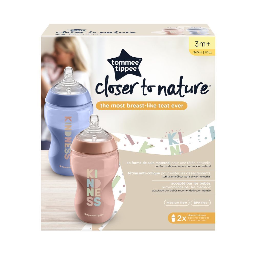 Tommee Tippee Closer to Nature 2x 340ml PP Dec.