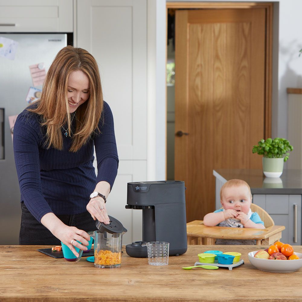 Tommee Tippee Quick Cook Baby Food Steamer Blender-Black