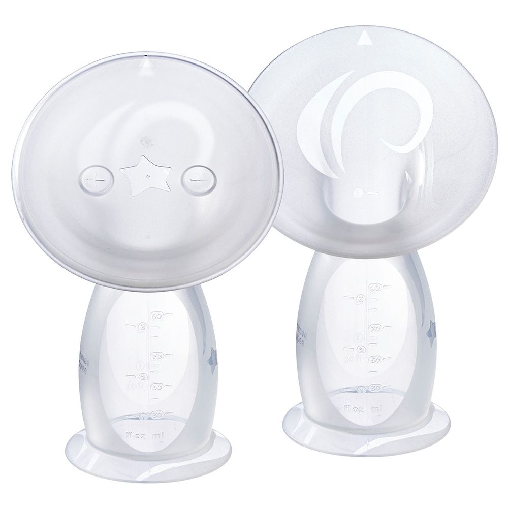 Tommee Tippee - Silicone Manual Breast Pump Set - 100ml - Clear