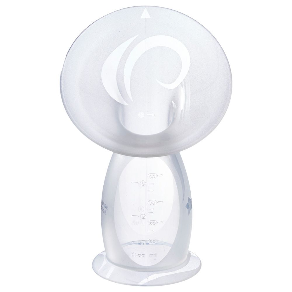 Tommee Tippee - Silicone Manual Breast Pump Set - 100ml - Clear