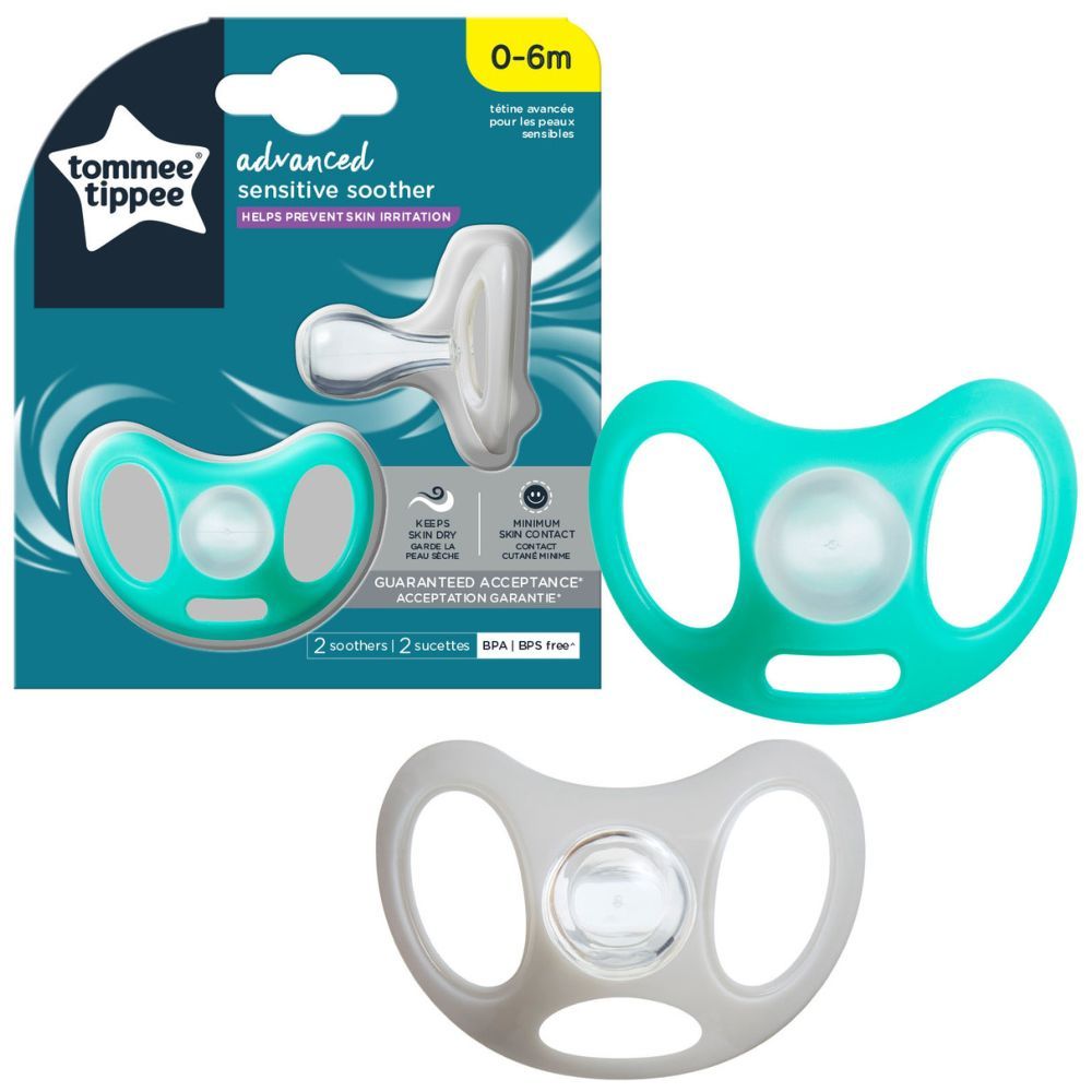 Tommee Tippee - Advanced Sensitive Soother Pack of 2 - 0-6M