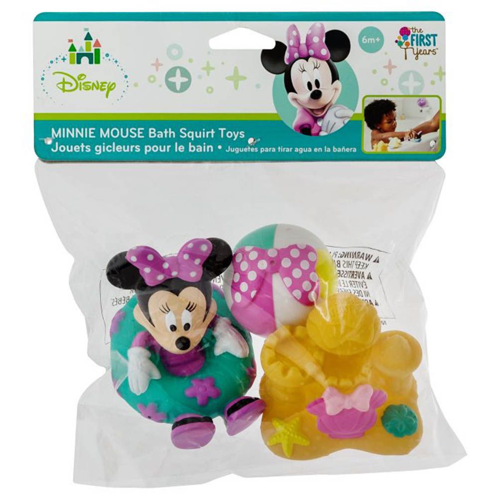 The First Years - Disney Bath Toy Minnie Squirtie Pack of 3