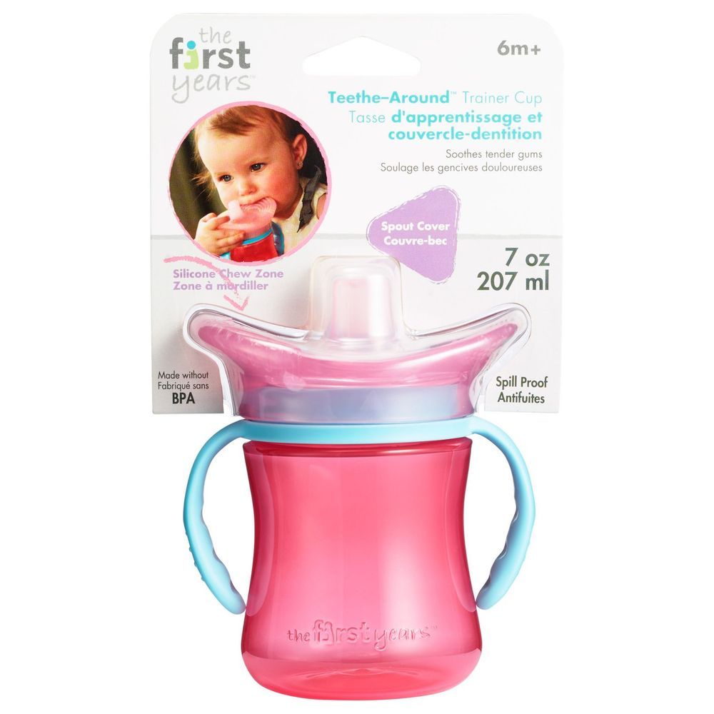 The First Years - Teething Trainer/Sippy Cup - Pink