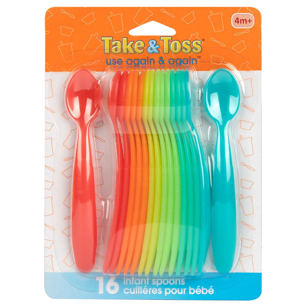 The First Years - Take & Toss - 16 Pc Infant Spoons