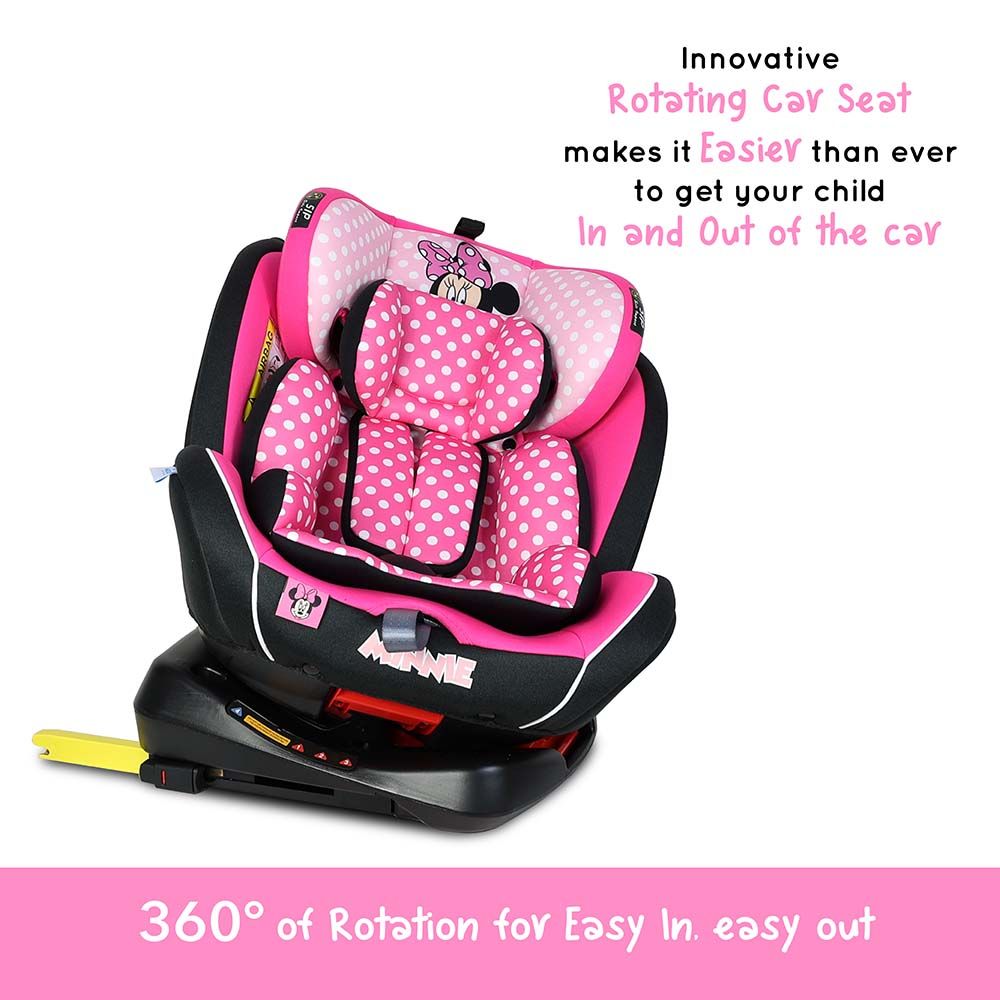 Disney - 4-in-1 Minnie Mouse Car Seat - Black/Pink