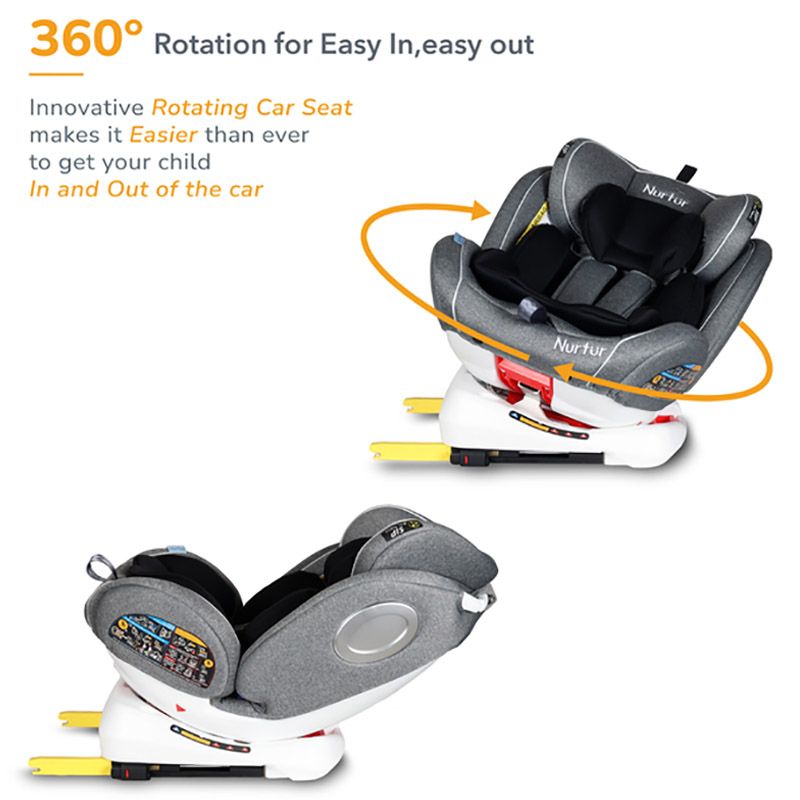 Nurtur - 4-in-1 Ultra Car Seat - Grey/Black