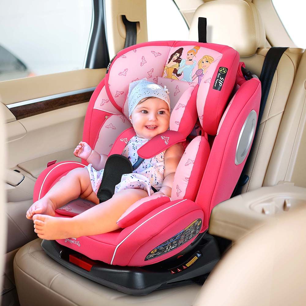 Disney - 4-in-1 Princess Baby/Kids Car Seat - Pink