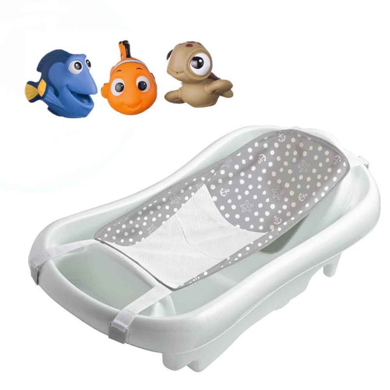 The First Years Sure Comfort Tub White + Nemo Bath Toys