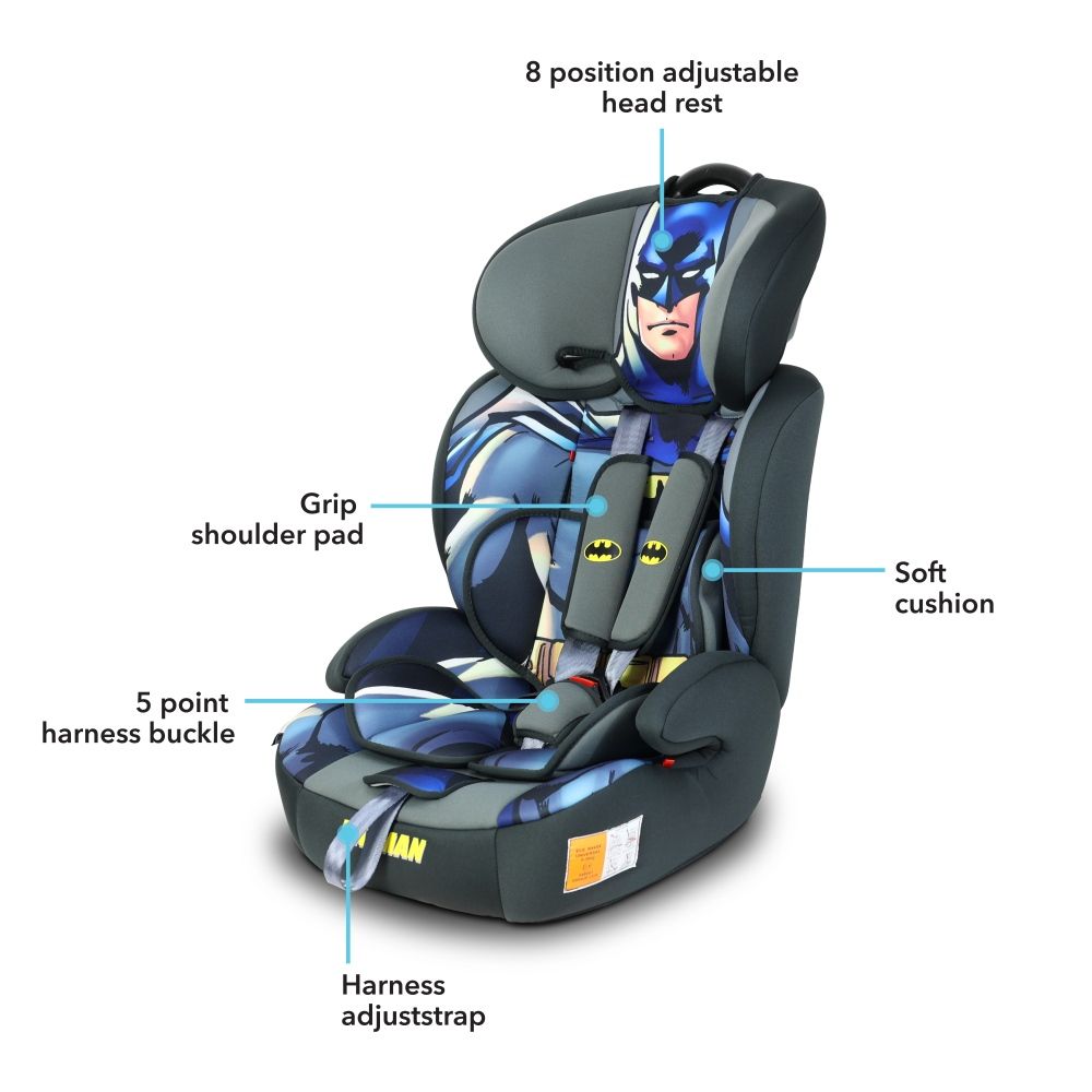 Warner Bros. - 3-in-1 DC Comics Batman Car Seat w/ Booster Seat 