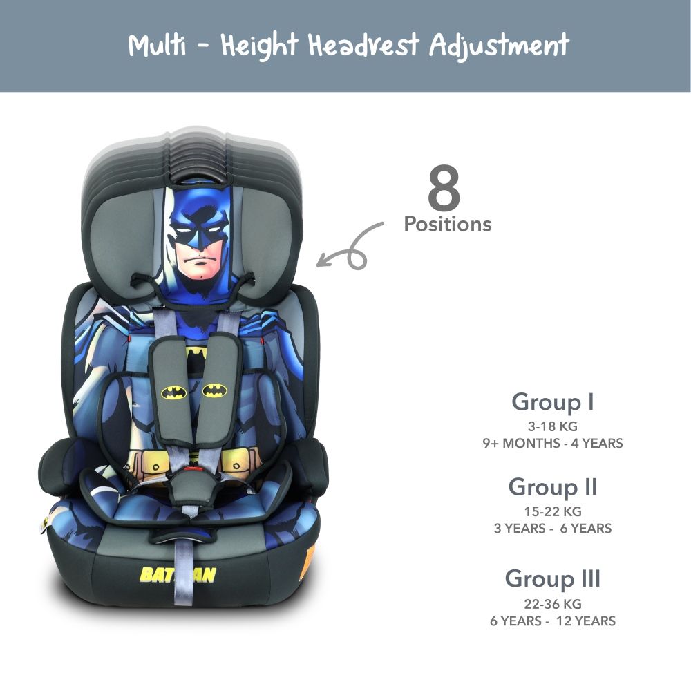 Warner Bros. - 3-in-1 DC Comics Batman Car Seat w/ Booster Seat 