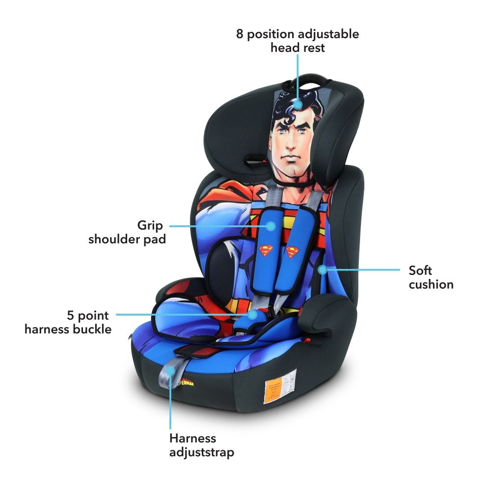 Warner Bros. - 3-in-1 DC Comics Superman Car Seat w/ Booster Seat 