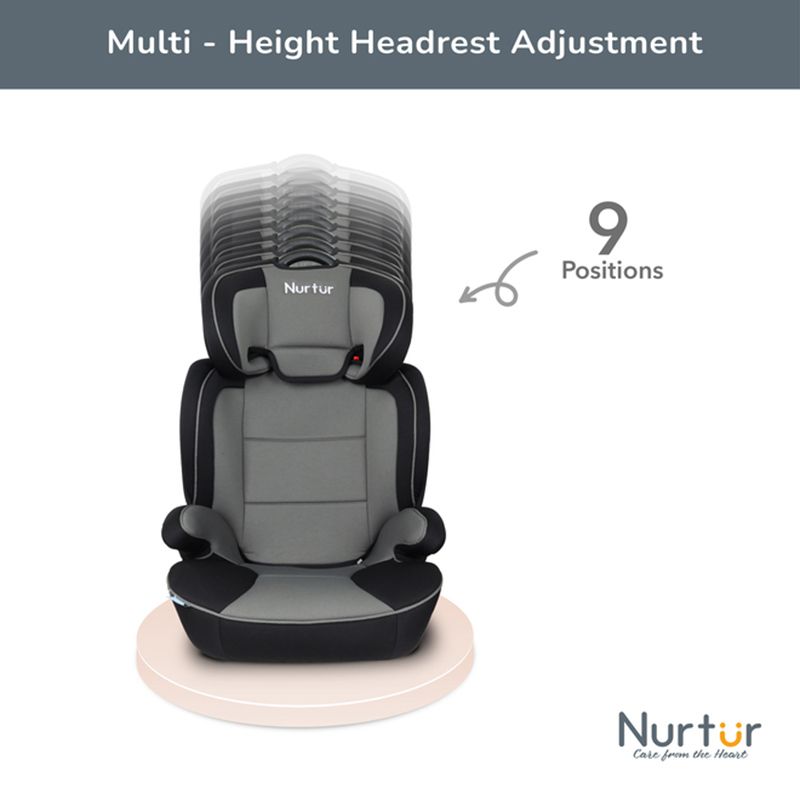 Nurtur - 3-in-1 Jupiter Car Seat & Booster Seat - Grey/Black