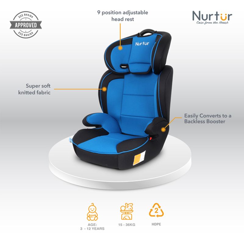 Nurtur - 3-in-1 Jupiter Car Seat & Booster Seat - Dark Blue