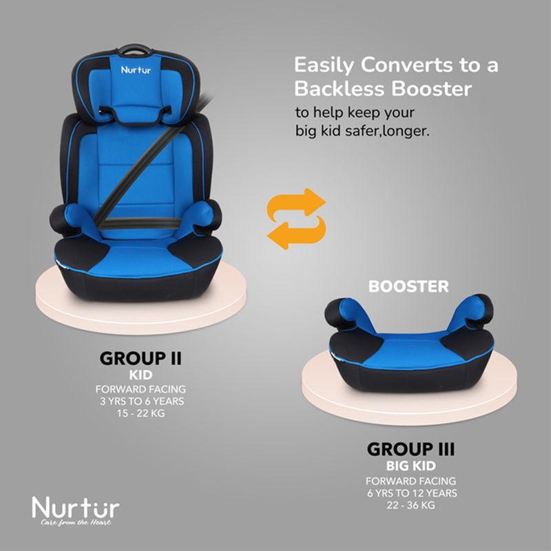 Nurtur - 3-in-1 Jupiter Car Seat & Booster Seat - Dark Blue